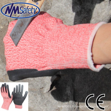 NMSAFETY anti coupe usine industrielle utilisation de haut niveau 5 gants de sécurité en acier gants de travail